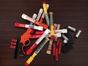 Pile of expired flares