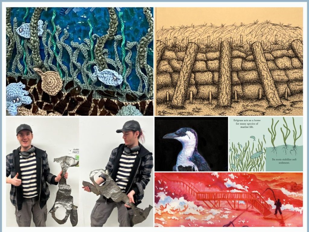 images of artworks by MECA&D students