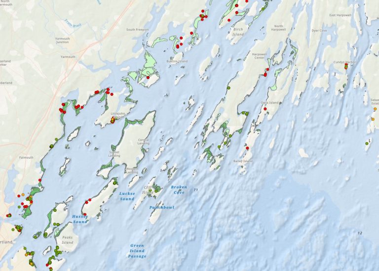 map of seagrass snapshot